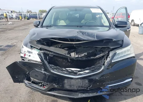 2014 Acura Mdx из США, поврежденный, VIN 5FRYD3H22EB014701